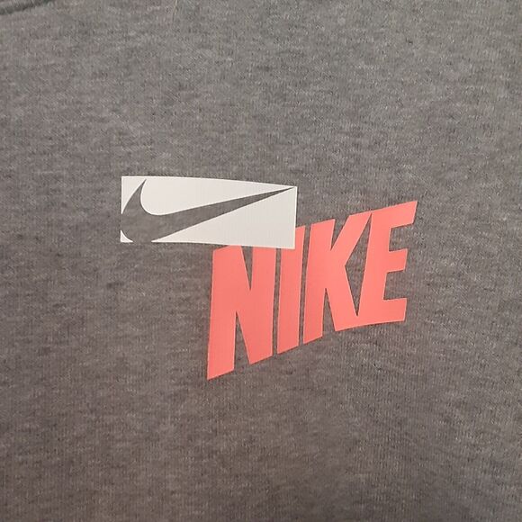 Nike Dri Fit Crew Neck Sweatshirt Adult Mens Gray Size Small Pullover - Picture 2 of 7
